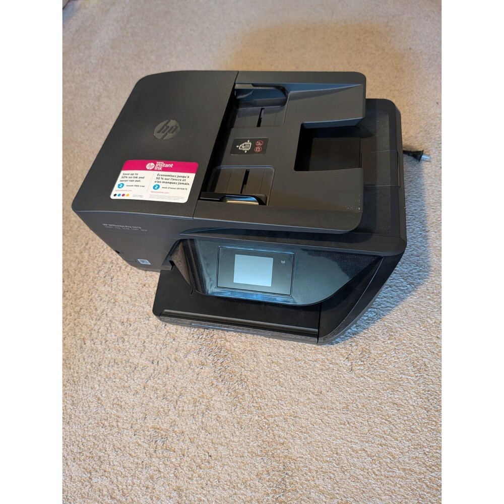 HP OfficeJet Pro 6968 All-in-One Inkjet Printer black working
